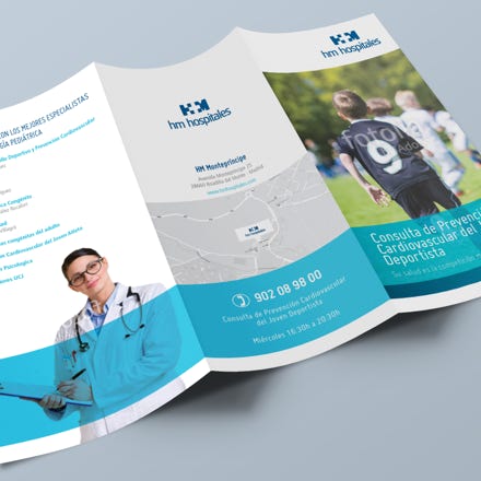 Proyecto tríptico HM Hospitales